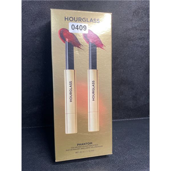 Hourglass Phantom Volumizing Glossy Balm Duo Set (1.7G x 2) Haze & Crave Shades - Brand New