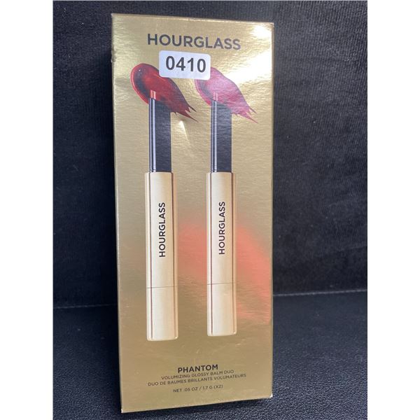 Hourglass Phantom Volumizing Glossy Balm Duo Set (1.7G x 2) Haze & Crave Shades - Brand New