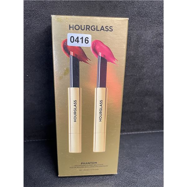 Hourglass Phantom Volumizing Glossy Balm Duo Set (1.7G x 2) Haze & Crave Shades - Brand New