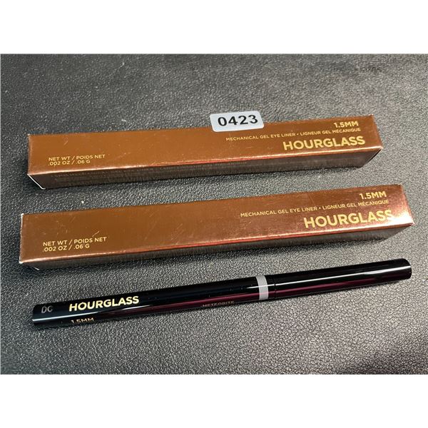 Lot of 2 Hourglasss 1.5mm Mechanical Gel Eye Liners; Shade: Meteorite - New