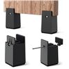 Image 1 : Box of 4PC 4-Inch Adjustable Bed/Furniture Risers for Bed/Sofas/Furniture etc. - New