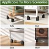 Image 3 : Box of 4PC 4-Inch Adjustable Bed/Furniture Risers for Bed/Sofas/Furniture etc. - New