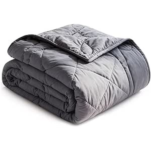 Jollyvogue Queen Size Weighted Blanket (15lbs) for Adults (60" x 80") Grey - New in Box!