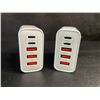Image 3 : 2-Pack of 60W 5-Port USB-C Fast Charger Blocks - New