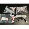 Image 1 : Lot of 3 Mini Hot Glue Guns (20W) with Glue Sticks - Multi-Purpose Glue Guns - New