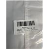 Image 3 : Lot of 2 White/Grey Boho Fabric Shower Curtains with Snap-In Removable Liner for Bathrooms - New