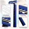 Image 2 : 30-Pack of Disposable Razors - Individually Wrapped Disposable Twin-Blade Razors - New