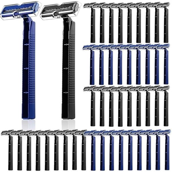 30-Pack of Disposable Razors - Individually Wrapped Disposable Twin-Blade Razors - New