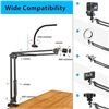 Image 2 : 1 Overhead Camera Mount with Ring Light - Flexible Phone Arm Stand for Video Recording - New