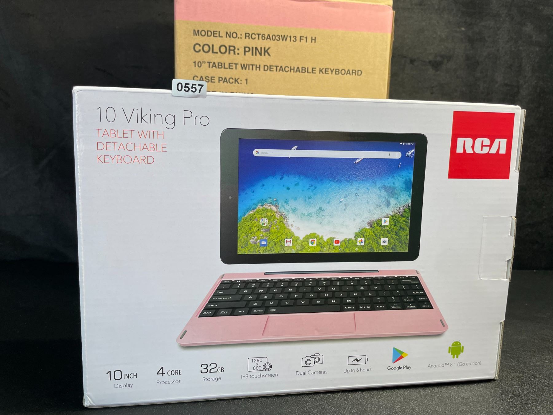 RCA 10 Viking Pro Android Tablet with Detachable Keyboard (Pink) 10 ...