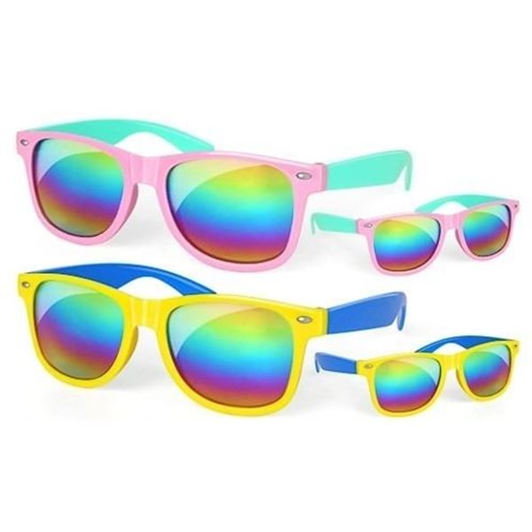 18-Pack Box of Kids Sunglasses - Colorful Frames/Polarized Lens - Assorted - New