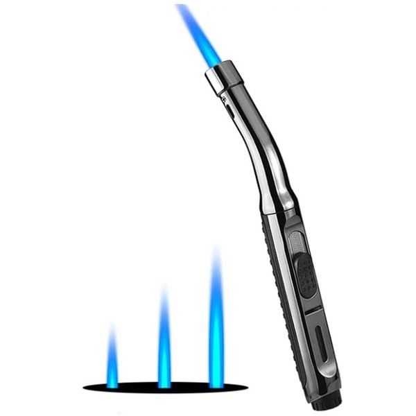 1 Precision Jet Flame Lighter; 7.6" Long Butane Lighter - Adjustable and Refillable - New in Box