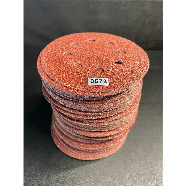 Lot of 100PC 5-Inch Sanding Discs - New