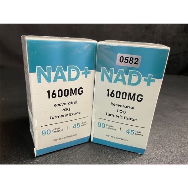 2 Boxes of NAD+ 1600MG Dietary Supplement - 90 Capsules Per Box - New Sealed
