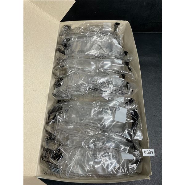 Box of 12 MCR Safety Checklite Safety Glasses - Clear Frame/Clear Lens - New