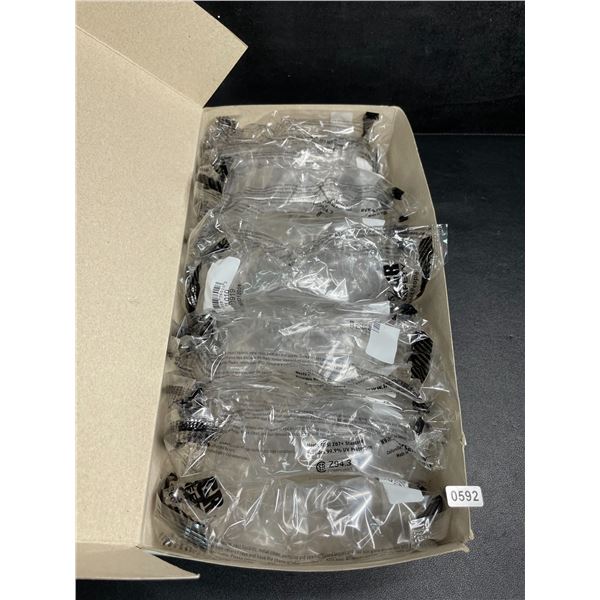 Box of 12 MCR Safety Checklite Safety Glasses - Clear Frame/Clear Lens - New