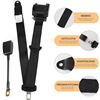 Image 4 : Set of 2 Universal 3pt Adjustable Retractable Lap Belts/Seat Belts - Brand New
