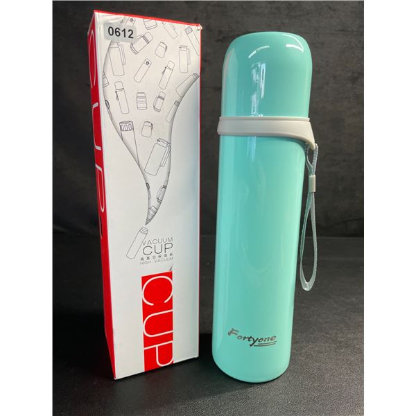 1 Fortyone Vacuum Cup/Vacuum Insulated Thermos Cup - Keeps Drinks Hot/Cold (Aqua) - New