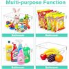 Image 7 : Box of 8PC Clear Large Plastic Storage Bins/Stackable Storage Containers for Organization - New