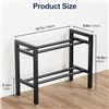 Image 2 : Josmimic 2-Tier Dumbbell Rack; 20-Inch Adjustable Spacing 400LB Capacity Weight Rack - New in Box
