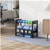 Image 7 : Josmimic 2-Tier Dumbbell Rack; 20-Inch Adjustable Spacing 400LB Capacity Weight Rack - New in Box