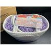 Image 4 : Body & Earth 10PC Lavender Spa Gift Basket for Women - Relaxing Home Spa Gift Set - New Sealed