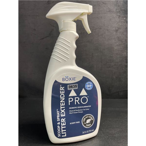 Boxie Scoop & Spray Litter Extender Pro (710ml) Cleans & Deodorizes Cat Litter - New