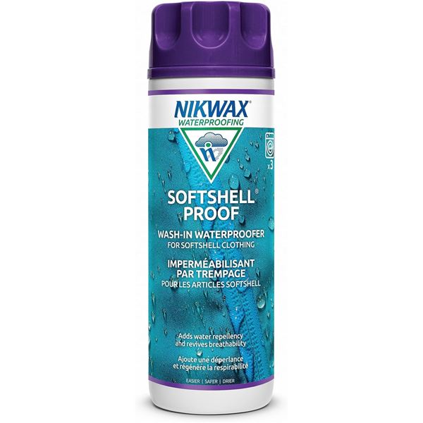 NIKWAX Softshell Proof Wash-In Waterproofer for Softshell Clothing/Outerwear (300ml) - New