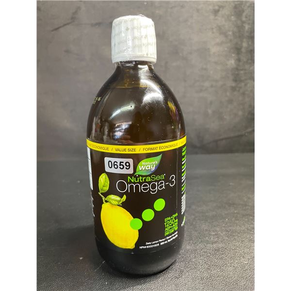 Nature's Way NutraSea Omega-3 (500ml) Zesty Lemon Flavour - New