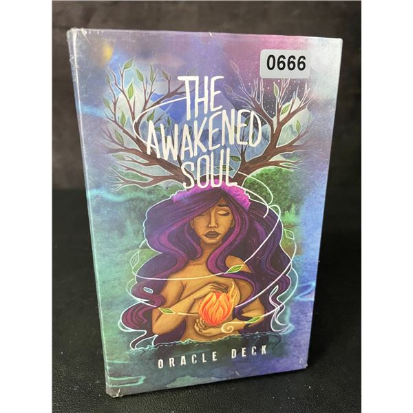 The Awakened Soul Oracle Deck - 50 Card Oracle Deck & Guidebook - New Sealed