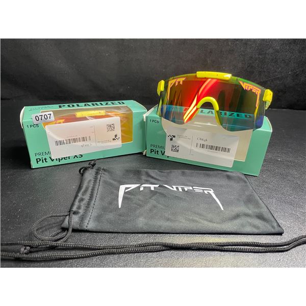2 Pairs of Kids/Youth Pit Viper Polarized Sunglasses (For Ages 2-6yrs) - New