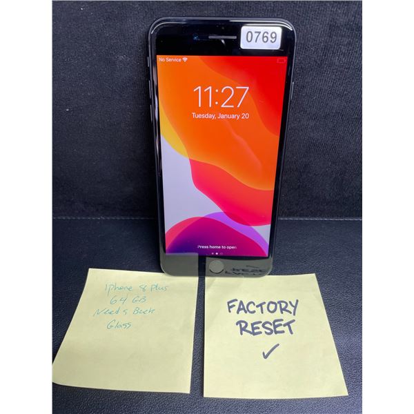 Apple iPhone 8 Plus (64GB) - Works/Factory Reset/Ready-To-Use - Used (Back Glass is Cracked*)