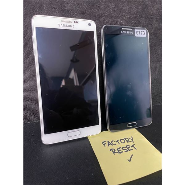 Lot of 2 Android Phones - Samsung Galaxy Note 4 & Samsung Galaxy Note 3 (Factory Reset/Ready-To-Use)