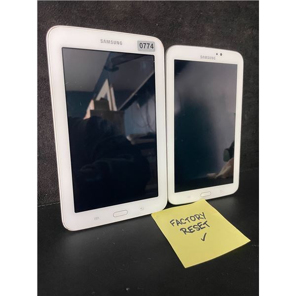 Lot of 2 Android Tablets - Samsung Galaxy Tab 3 Lite 7.0 & Samsung Galaxy Tab 3 (Factory Reset!)