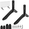 Image 1 : Universal TV Stand Base/Legs for 32-65" TV's - No Drilling - Compatible w/ Smart TV's/LCD/LED/etc.