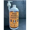 Image 1 : Pure Wild Alaskan Salmon Oil by Natural Dog Company (946ml Bottle) with Omega 3 & Omega 6 - New