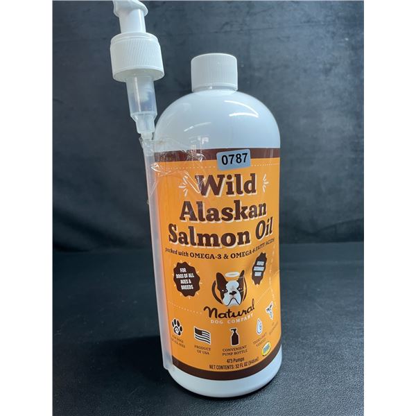 Pure Wild Alaskan Salmon Oil by Natural Dog Company (946ml Bottle) with Omega 3 & Omega 6 - New