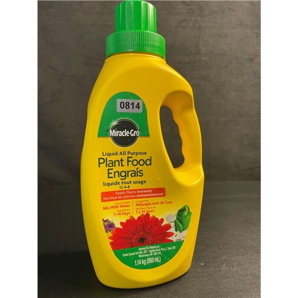 1 Jug of MiracleGro Liquid All-Purpose Plant Food (1.14kg) - New
