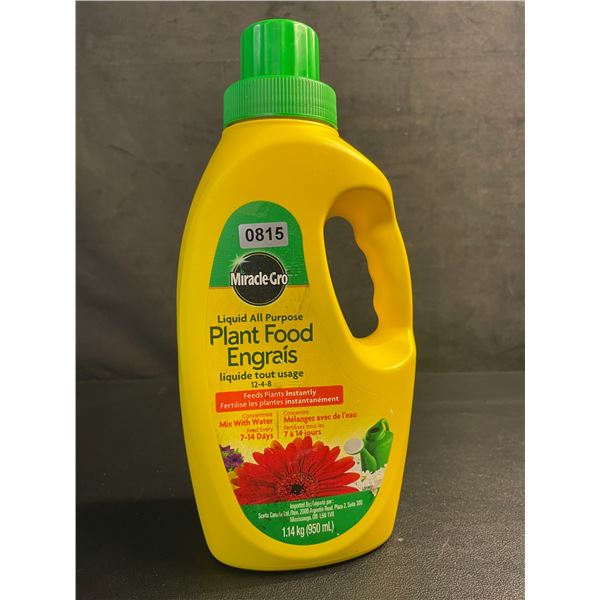 1 Jug of MiracleGro Liquid All-Purpose Plant Food (1.14kg) - New