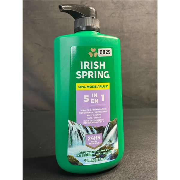 Irish Spring 5-in-1 Body Wash + Shampoo (887ml) 24HR Fresh Scent - New