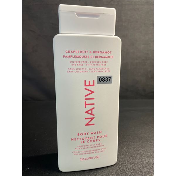 NATIVE Grapefruit & Bergamot Body Wash (532ml) - New