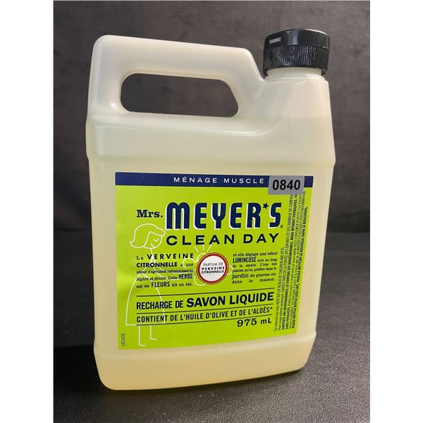 1 Jug of Mrs.Meyer's Clean Day Hand Soap Refill (975ml) Lemon Verbena Scent - New
