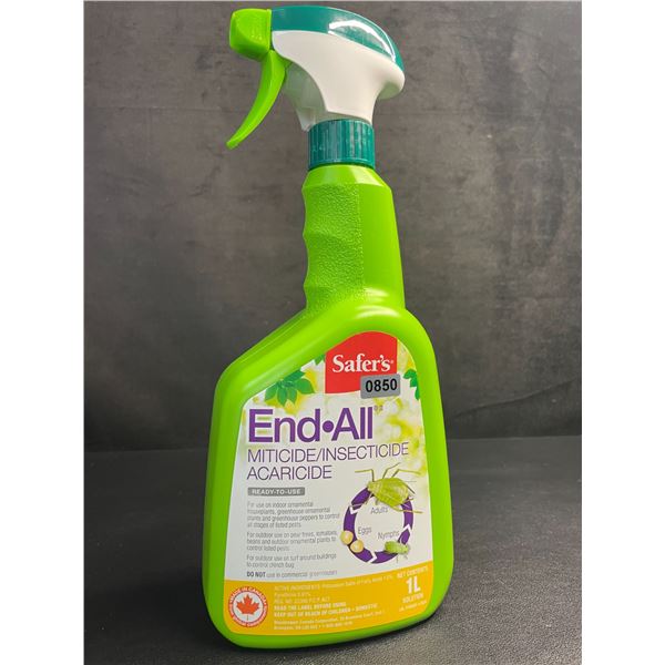 Safer's End-All Miticide/Insecticide Spray (1L Bottle) - New