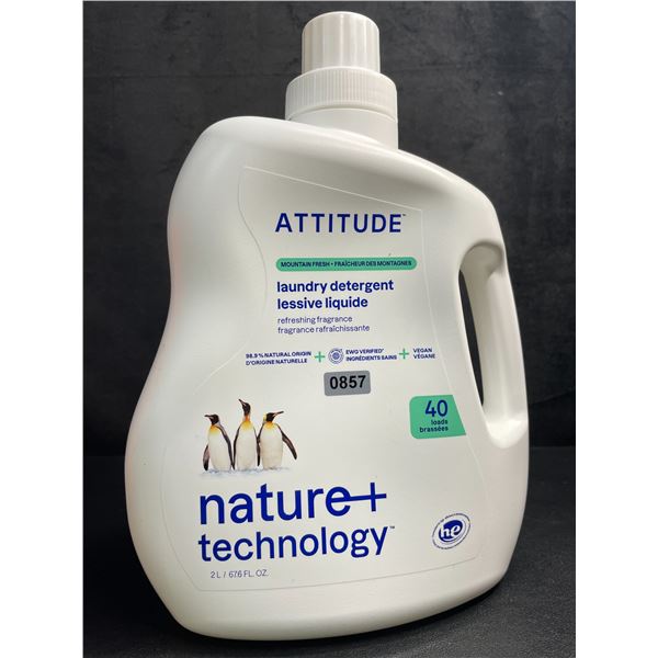 1 Jug of Attitude Nature+ Technology Liquid Laundry Detergent (2L) 40 Loads - New