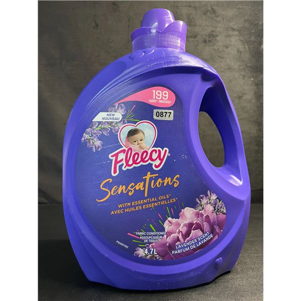 Fleecy Sensations Liquid Fabric Softener (199 Loads) 4.7L Jug - Lavender Scent - New