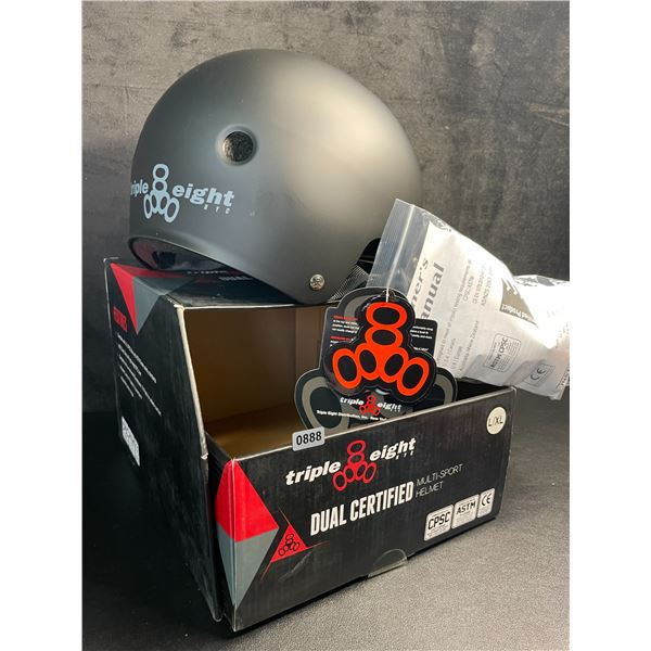 Triple Eight Dual Certified Multi-Sport Helmet - Size L/XL - Black - New in Box!
