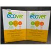 Image 1 : 2 Boxes of Ecover Natural Plant-Based Dishwasher Powder (1.36kg) Citrus - New