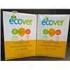 Image 1 : 2 Boxes of Ecover Natural Plant-Based Dishwasher Powder (1.36kg) Citrus - New