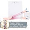 Image 7 : 6PC Tooth Fairy Wand Pen & Notepad Set (Incl. 4 Floating Glitter Pens & 2 Notepads) - New