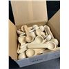Image 3 : 2 Boxes (50PCS Each) Mini Wooden Kitchen Seasoning Spoons - New